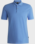 Polo BOSS bleu pour homme | Georgespaul           