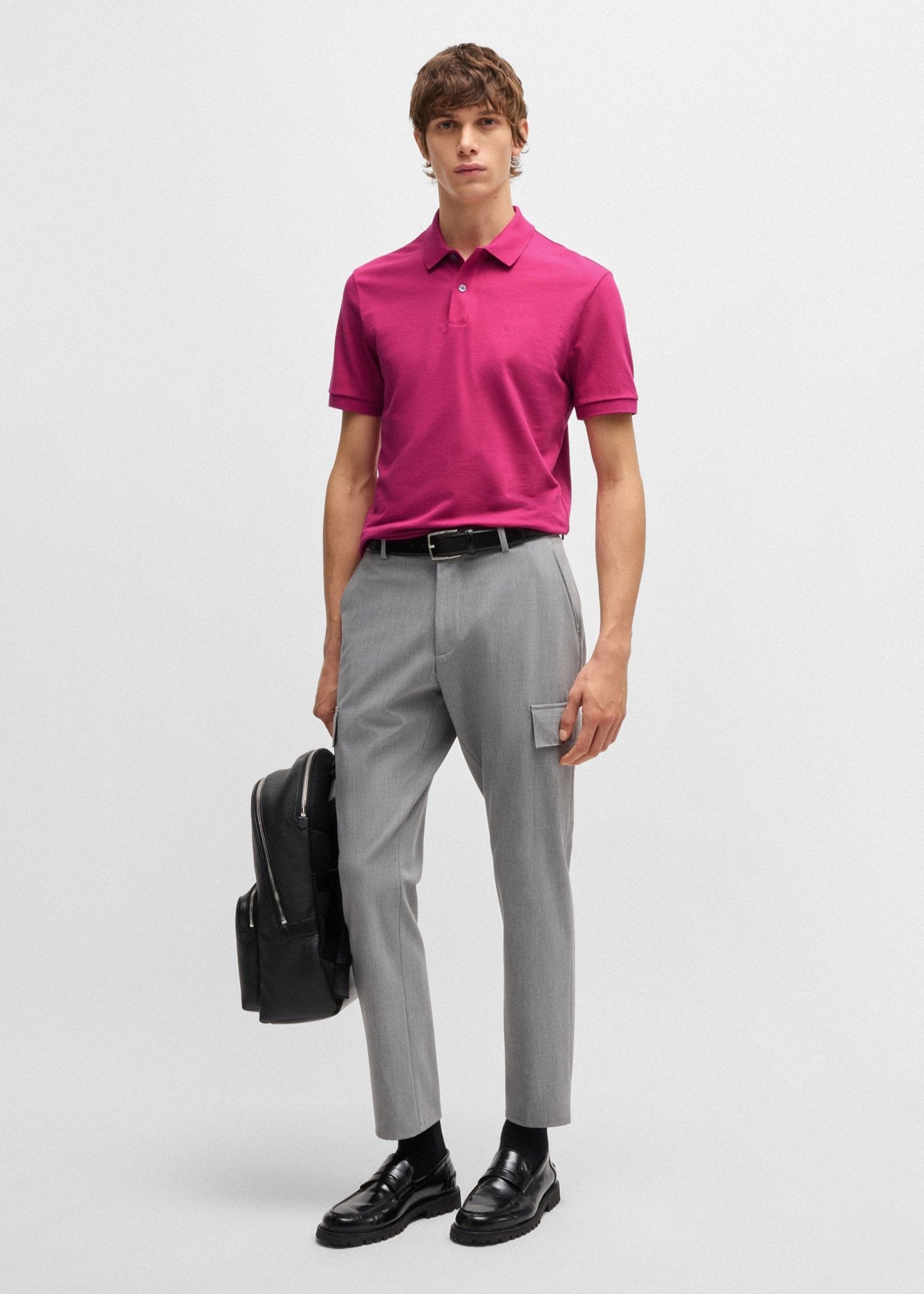 Polo BOSS rose pour homme | Georgespaul             