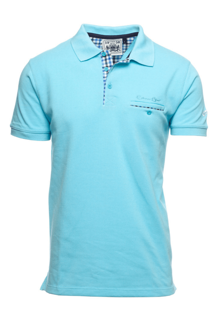 Polo Ethnic Blue bleu turquoise - Georgespaul