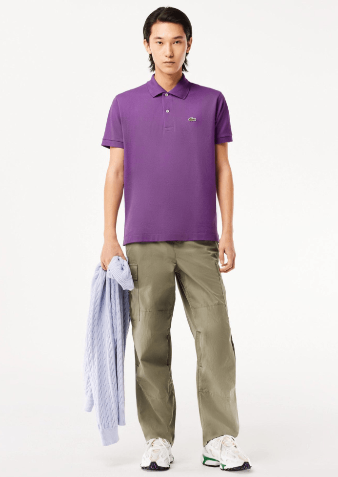 Polo L.12.12 Lacoste violet - Georgespaul