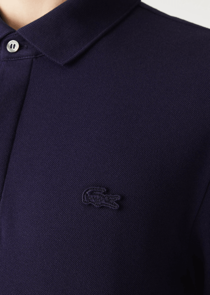 Polo Paris manches longues Lacoste marine - Georgespaul