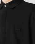 Polo Paris manches longues Lacoste noir - Georgespaul