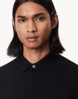 Polo Paris manches longues Lacoste noir - Georgespaul