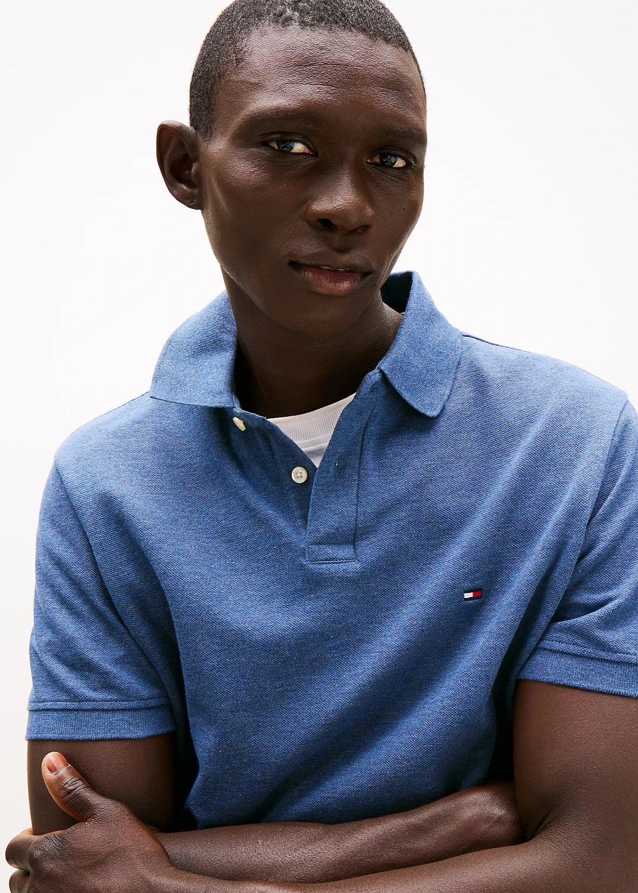 Polo Tommy Hilfiger bleu pour homme | Georgespaul 