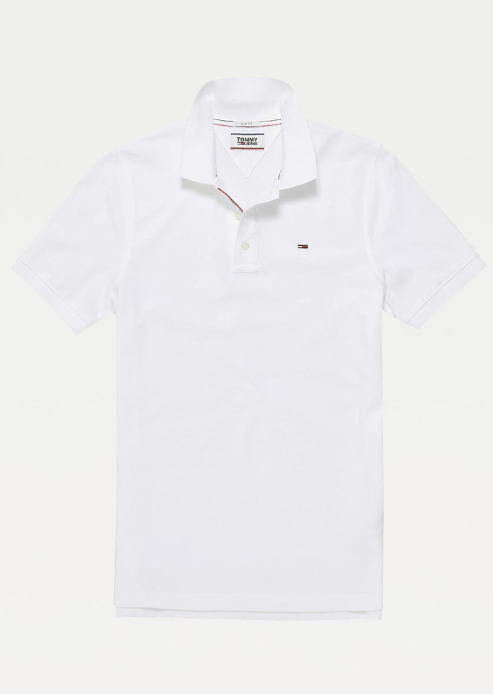 Polo Tommy Jeans blanc