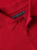 Charger l&#39;image dans la galerie, Polo Tommy Hilfiger rouge en coton bio pour homme I Georgespaul
