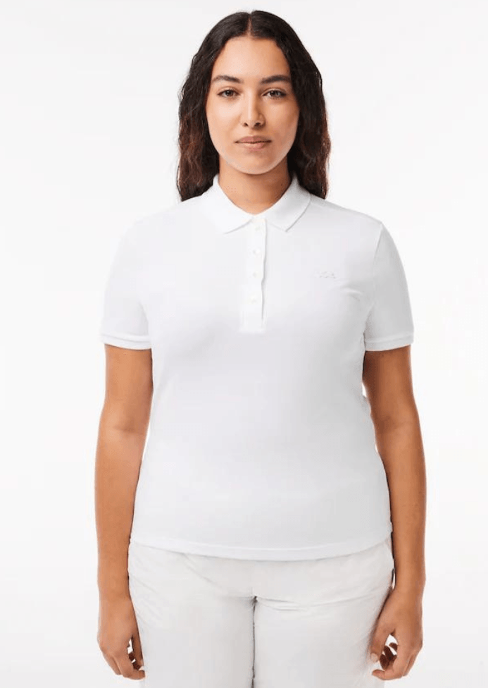 Polo femme Lacoste blanc - Georgespaul