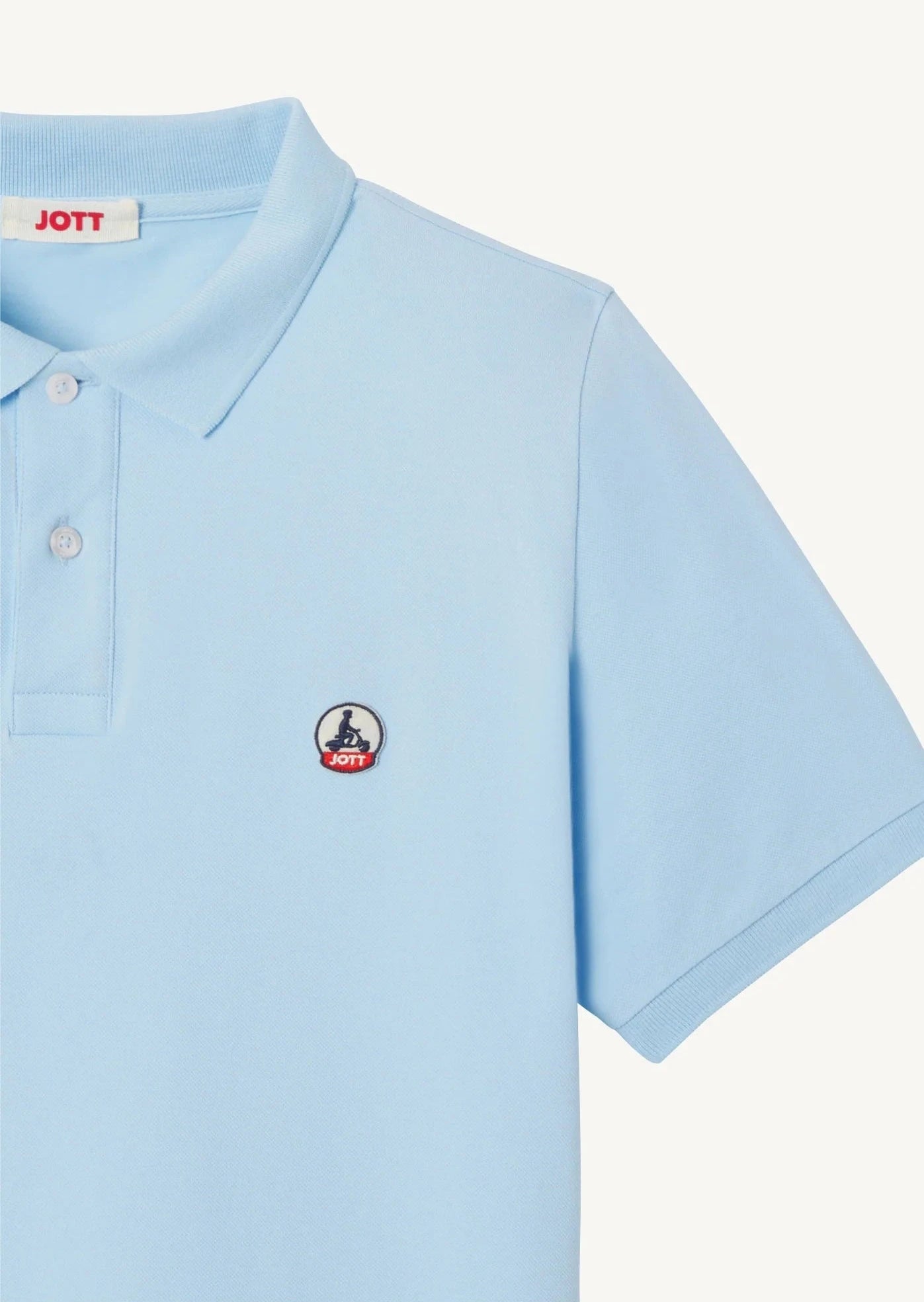 Polo homme JOTT bleu en coton bio | Georgespaul