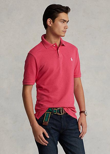 Polo Ralph Lauren cintré rose en coton piqué - Georgespaul