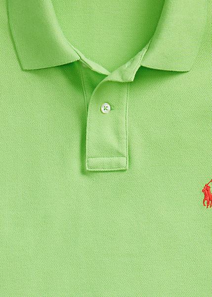 Polo Ralph Lauren cintré vert en coton piqué - Georgespaul