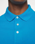 Polo Tommy Hilfiger ajusté bleu en coton bio - Georgespaul