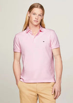 Afbeelding in Gallery-weergave laden, Polo homme Tommy Hilfiger ajusté rose clair coton bio stretch | Georgespaul
