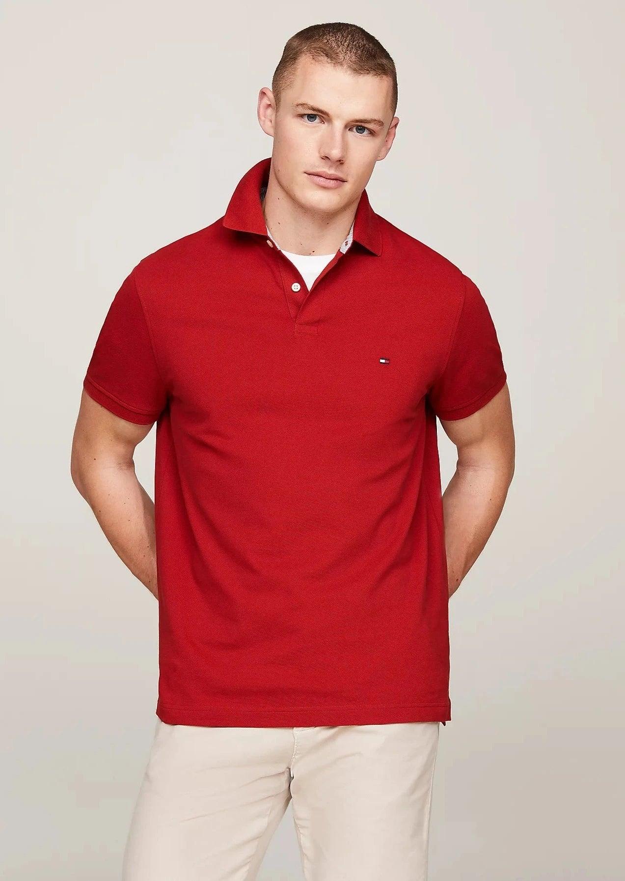 Polo Tommy Hilfiger rouge - Georgespaul