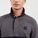 Afbeelding in Gallery-weergave laden, Polo manches longues Eden Park gris foncé pour homme I Georgespaul
