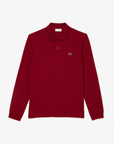 Polo manches longues Lacoste bordeaux - Georgespaul