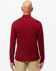 Polo manches longues Lacoste bordeaux - Georgespaul