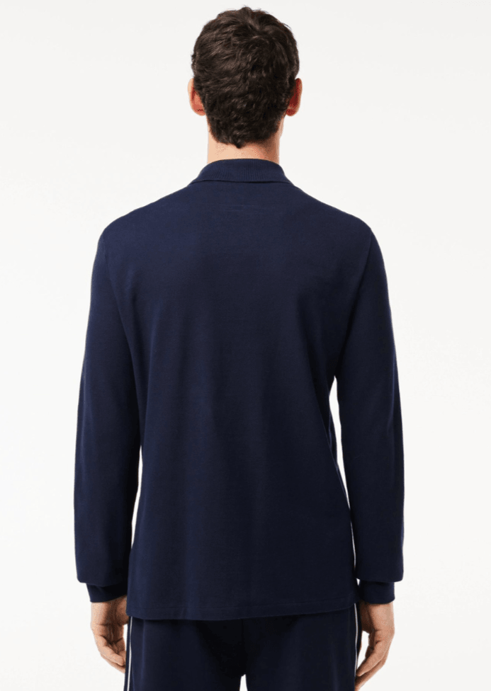 Polo manches longues Lacoste marine - Georgespaul