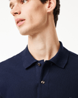 Polo manches longues Lacoste marine - Georgespaul