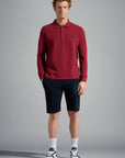 Polo manches longues Paul & Shark bordeaux - Georgespaul