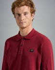 Polo manches longues Paul & Shark bordeaux - Georgespaul