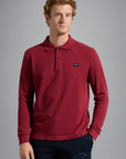 Polo manches longues Paul & Shark bordeaux - Georgespaul