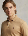 Polo manches longues Ralph Lauren beige - Georgespaul