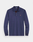 Polo manches longues Ralph Lauren marine pour homme | Georgespaul