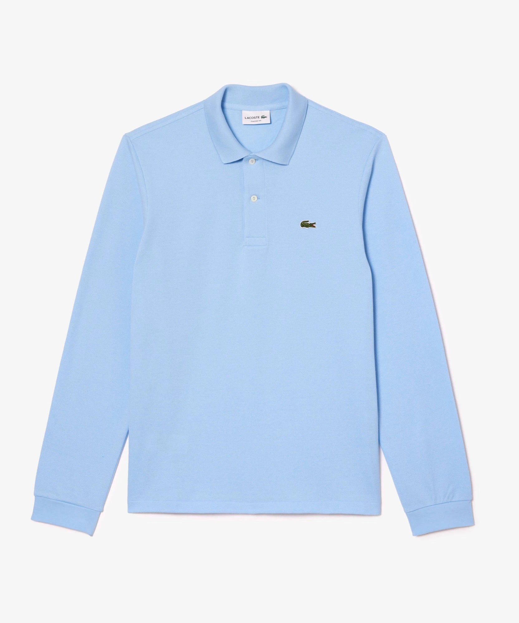 Polo manches longues Lacoste bleu - Georgespaul