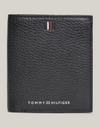 Portefeuille vertical Tommy Hilfiger noir en cuir