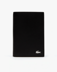 Portefeuille vertical Lacoste noir en cuir - Georgespaul