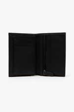 Charger l&#39;image dans la galerie, Portefeuille vertical homme Lacoste noir en cuir | Georgespaul
