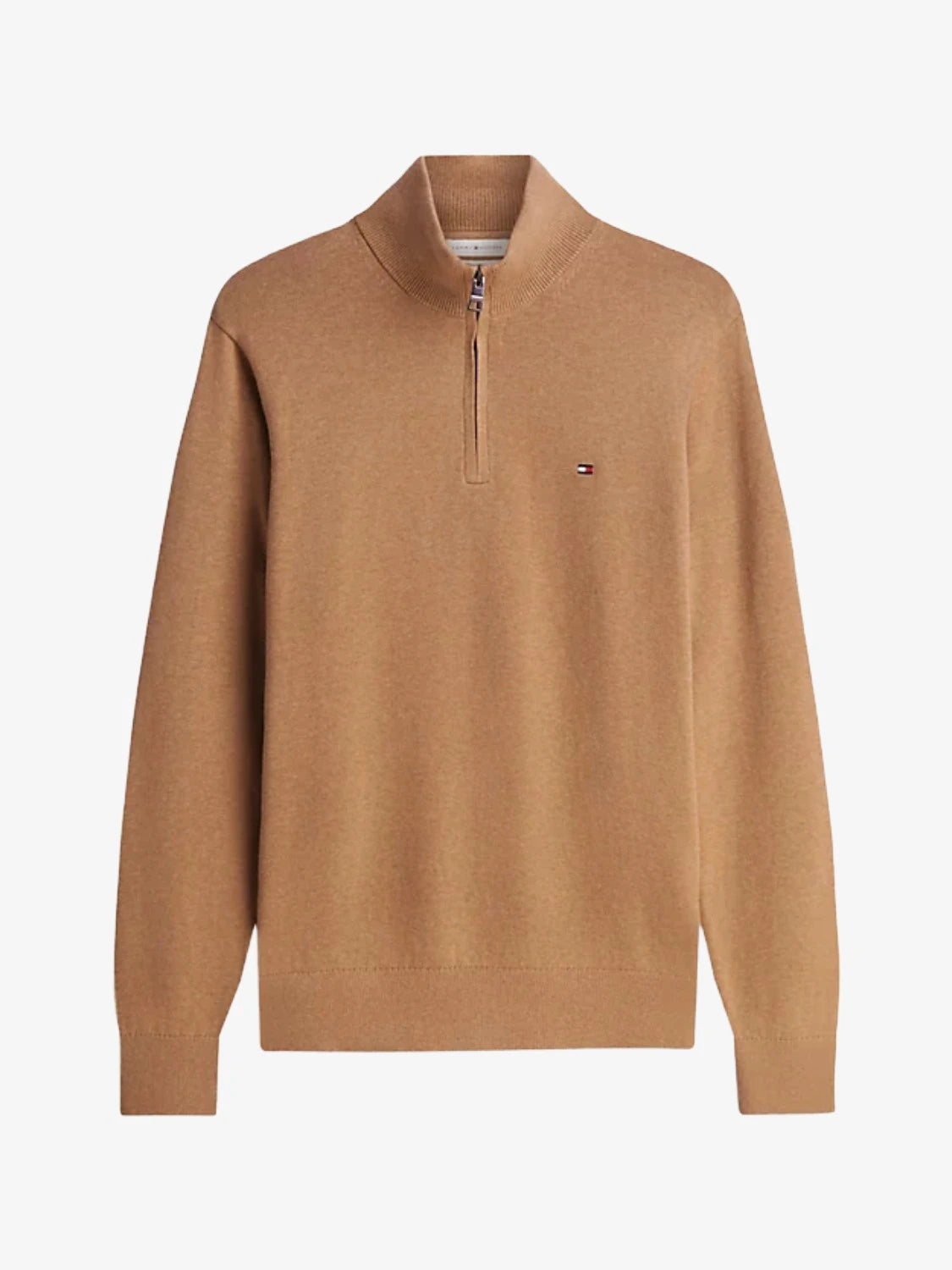 Pull-col-camionneur-beige-Tommy-Hilfiger-MW0MW28049A1L-plat
