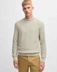 Pull BOSS beige en cachemire pour homme | Georgespaul