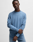 Pull BOSS bleu en cachemire pour homme | Georgespaul 