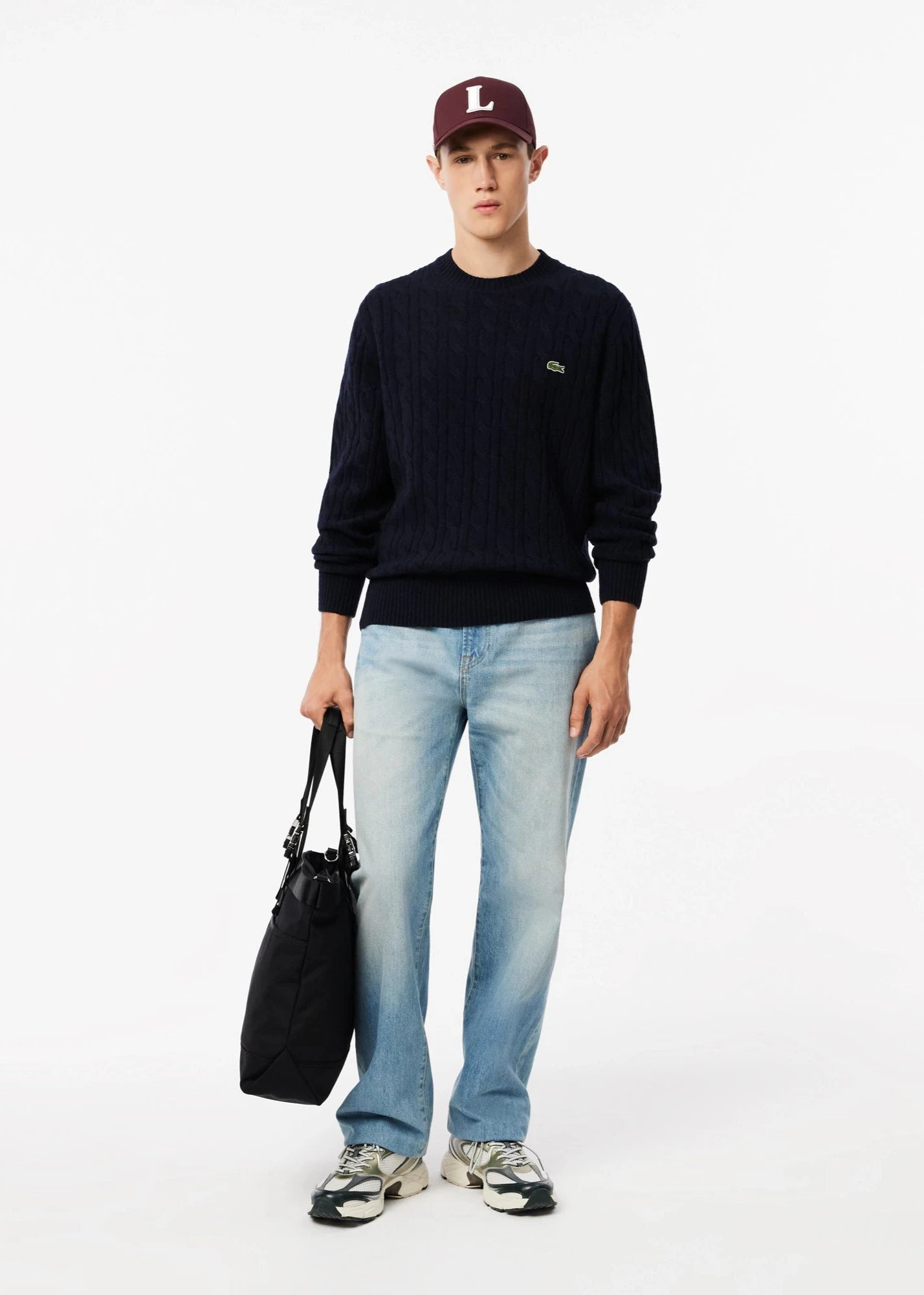 Pull Lacoste marine homme | Georgespaul            