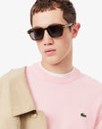 Pull Lacoste rose pour homme | Georgespaul