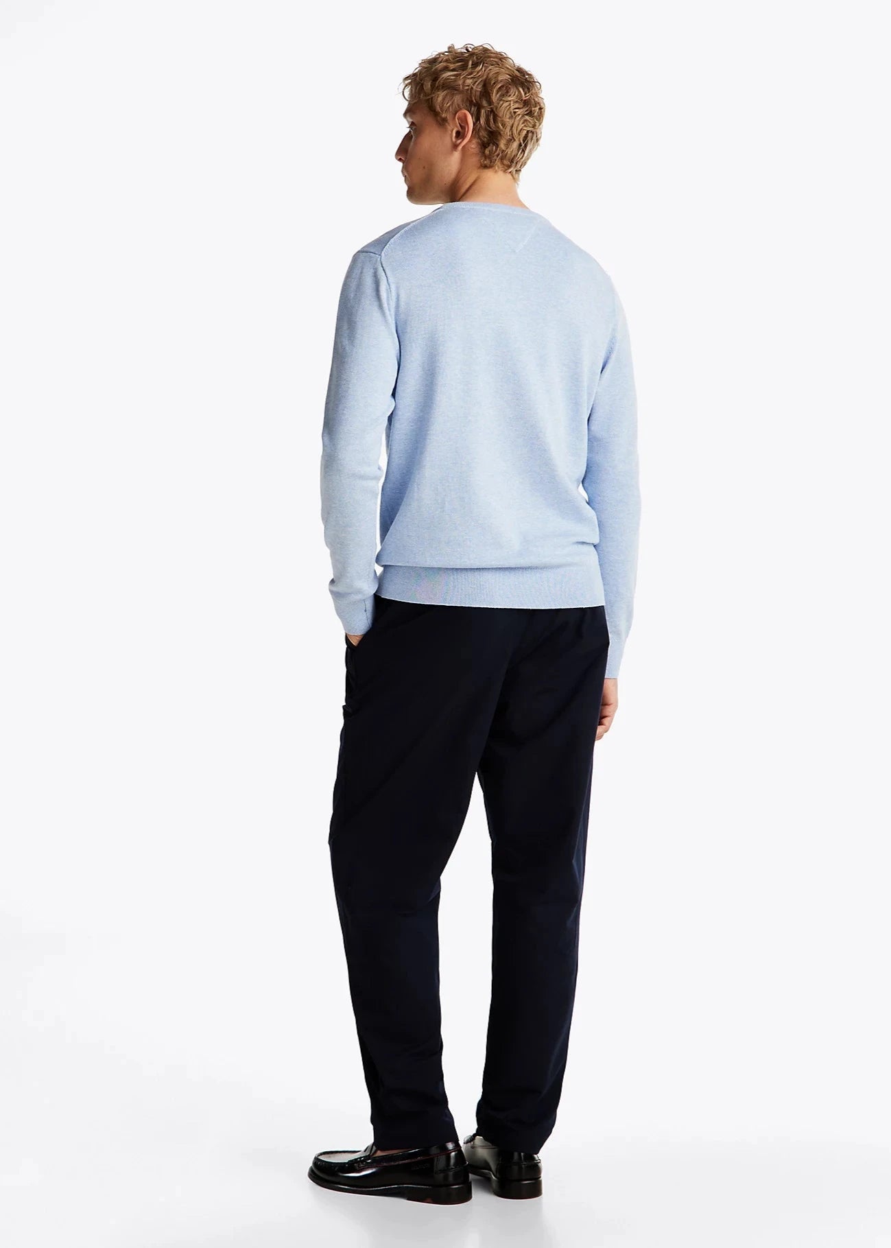 Pull Tommy Hilfiger bleu homme | Georgespaul       