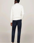 Pull Tommy Hilfiger pour homme blanc | Georgespaul