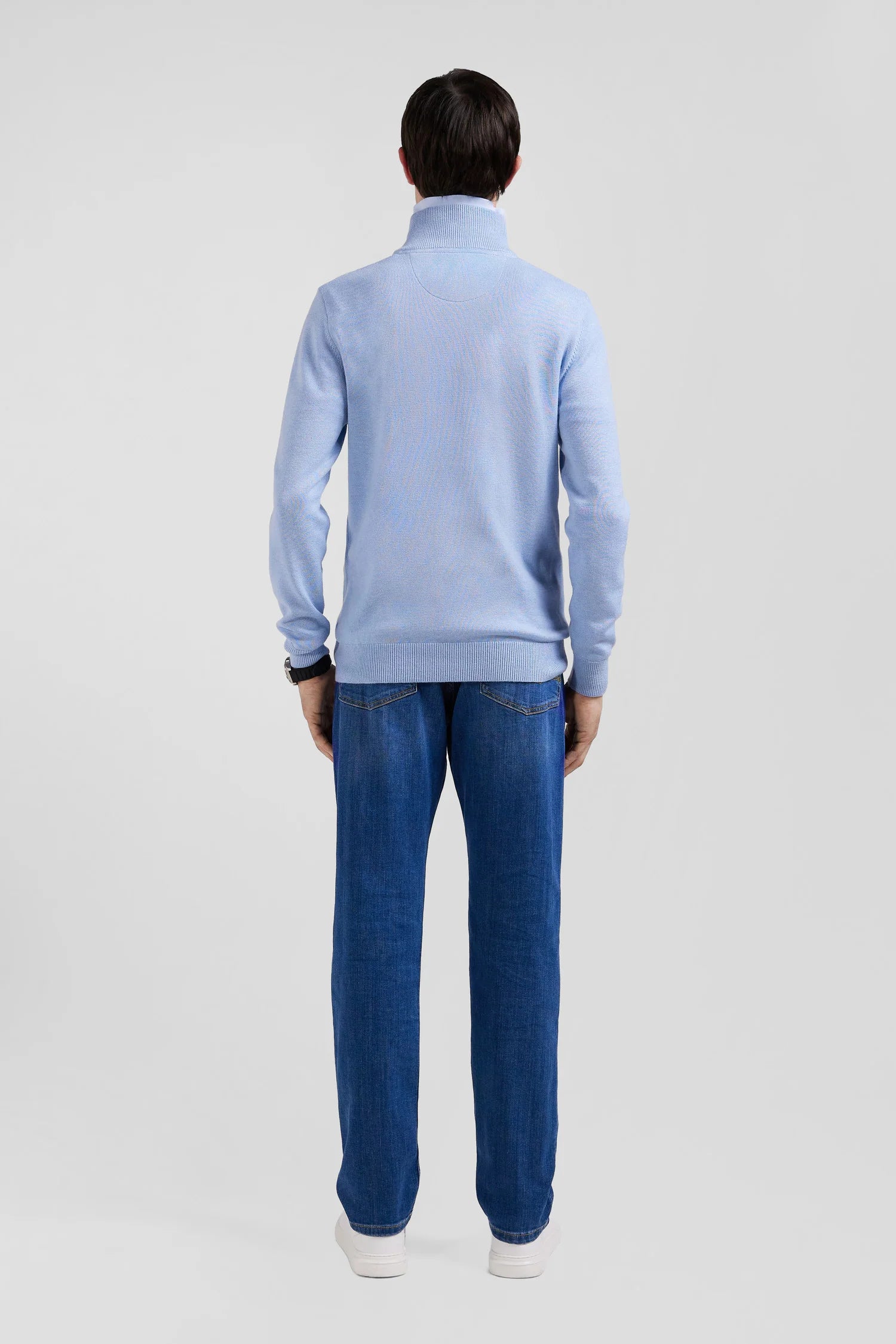 Pull camionneur Eden Park bleu pour homme | Georgespaul