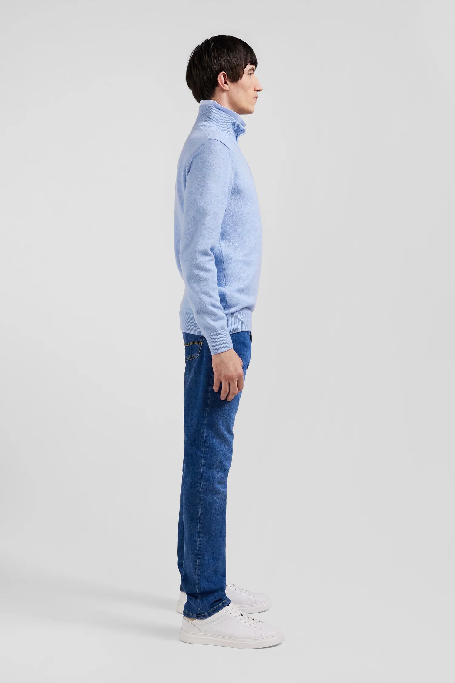 Pull camionneur Eden Park bleu pour homme | Georgespaul