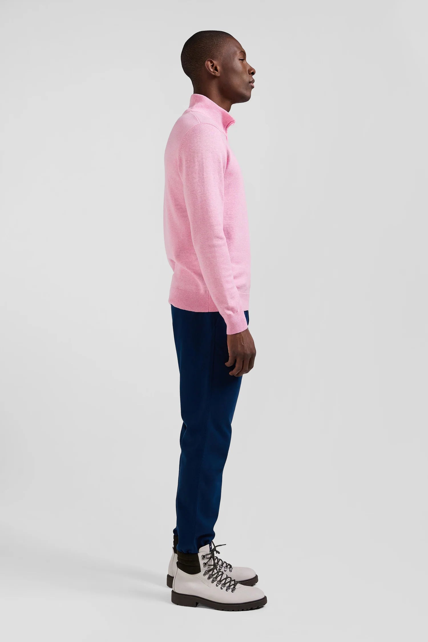 Pull camionneur Eden Park rose pour homme | Georgespaul