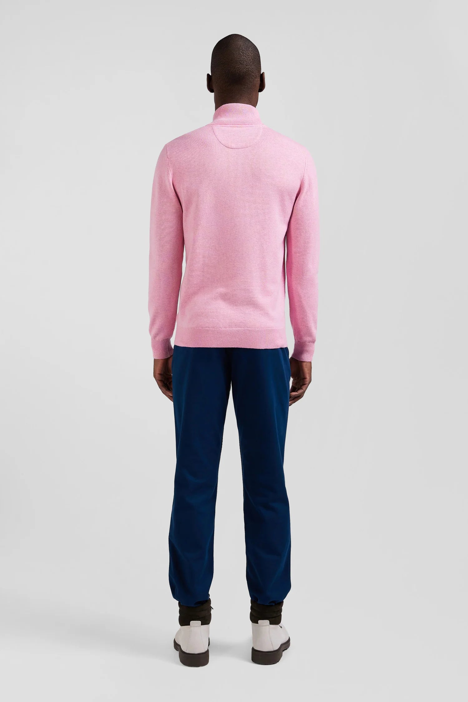 Pull camionneur Eden Park rose pour homme | Georgespaul