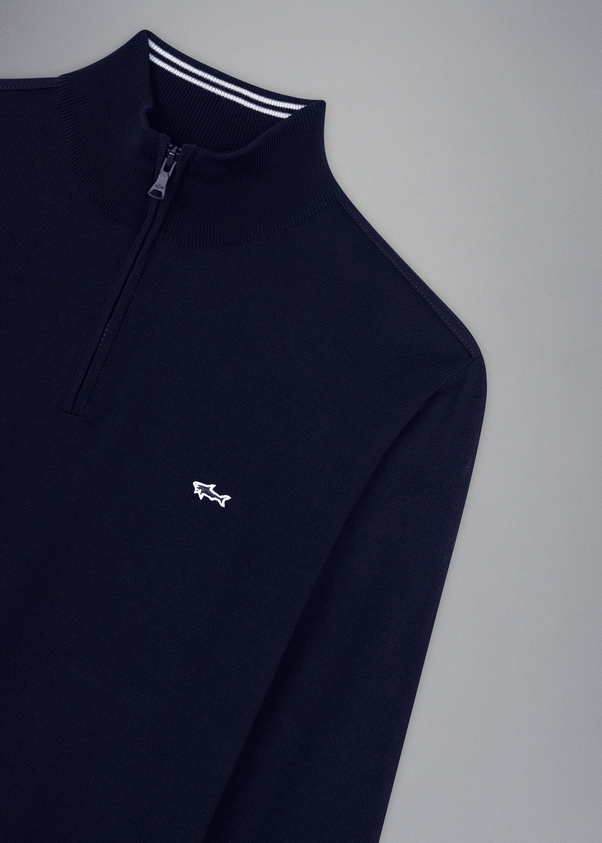 Pull camionneur Paul & Shark marine en laine pour homme | Georgespaul