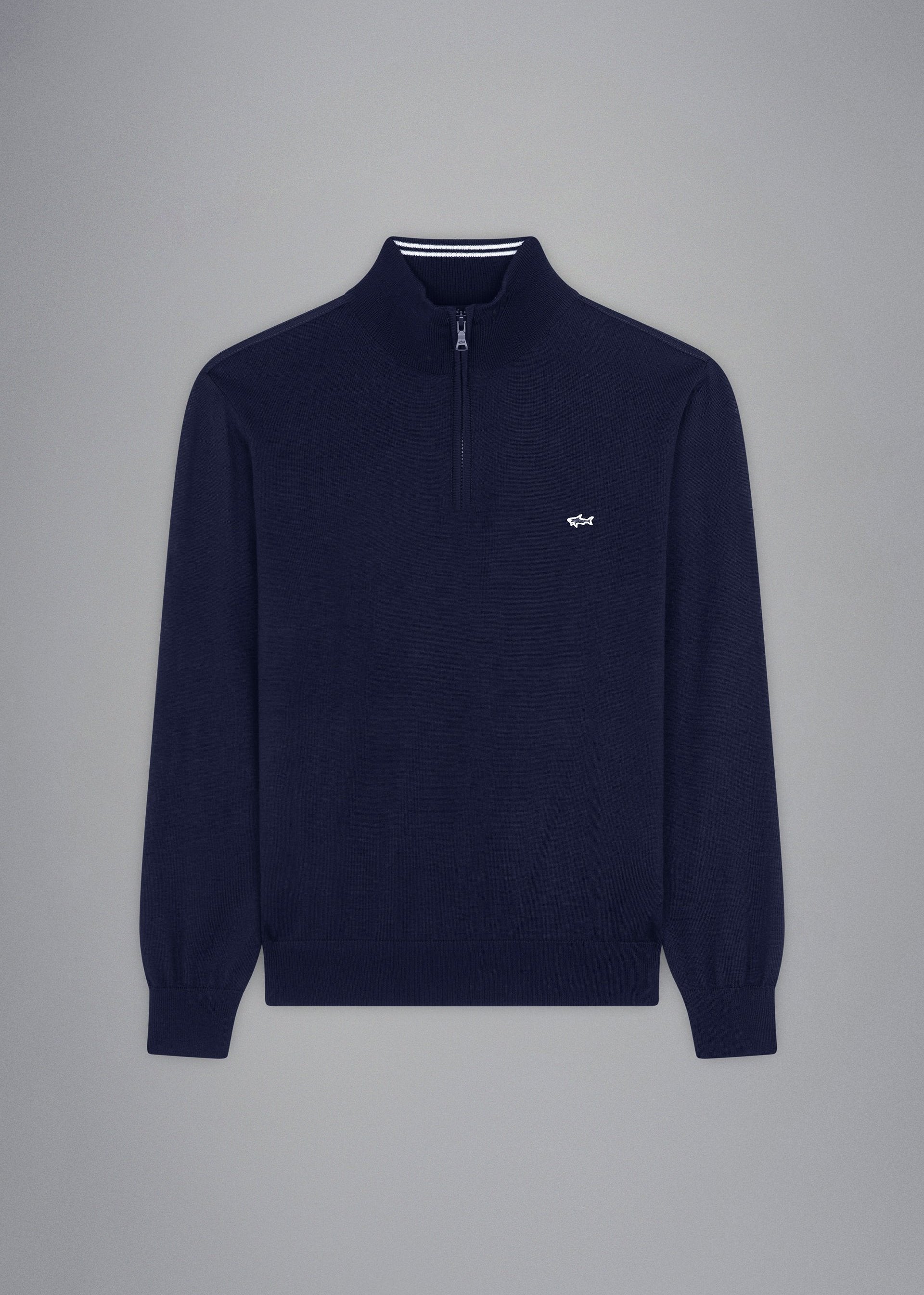 Pull camionneur Paul & Shark marine en laine pour homme | Georgespaul