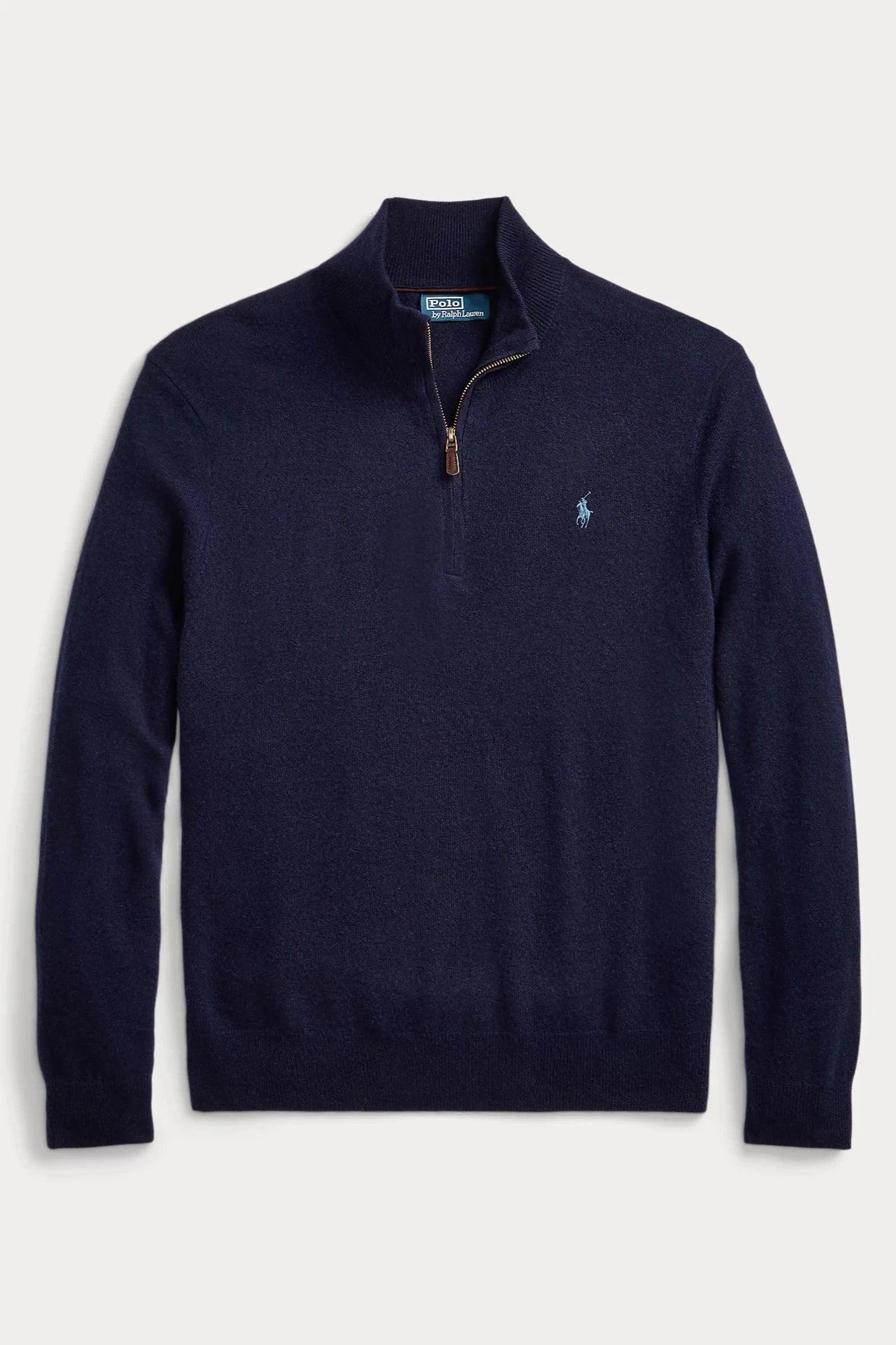 Pull camionneur Ralph Lauren pour homme marine | Georgespaul