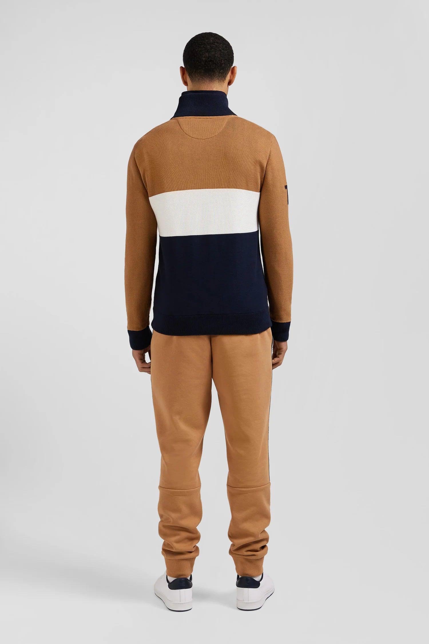 Pull demi-zip Eden Park marron - Georgespaul