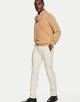 Pull camionneur BOSS beige en laine pour homme | Georgespaul