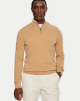 Pull camionneur BOSS beige en laine pour homme | Georgespaul