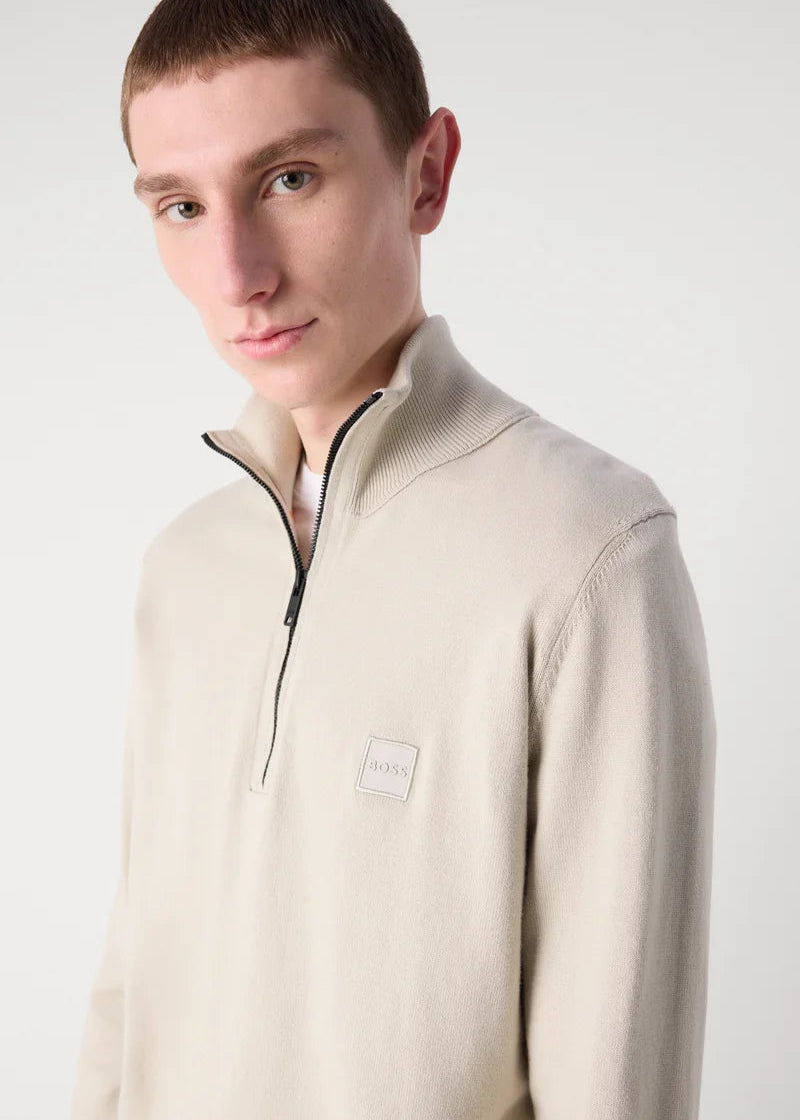 Pull camionneur BOSS beige pour homme | Georgespaul