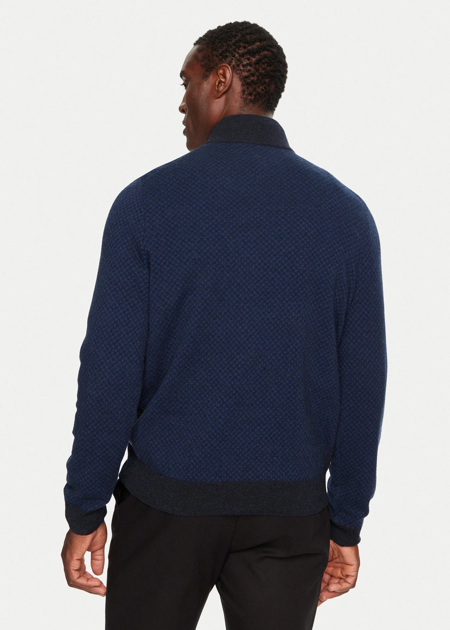 Pull camionneur BOSS marine en laine | Georgespaul 